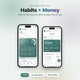 Habits + Money: Habit Tracker App + ADHD Budget Planner App