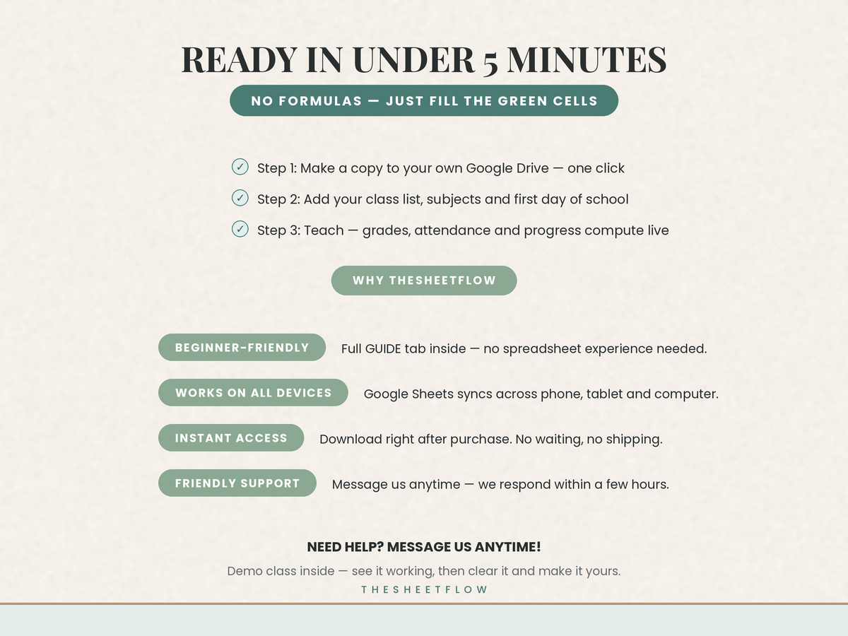 Teaching from it the same day — copy, add your class, go